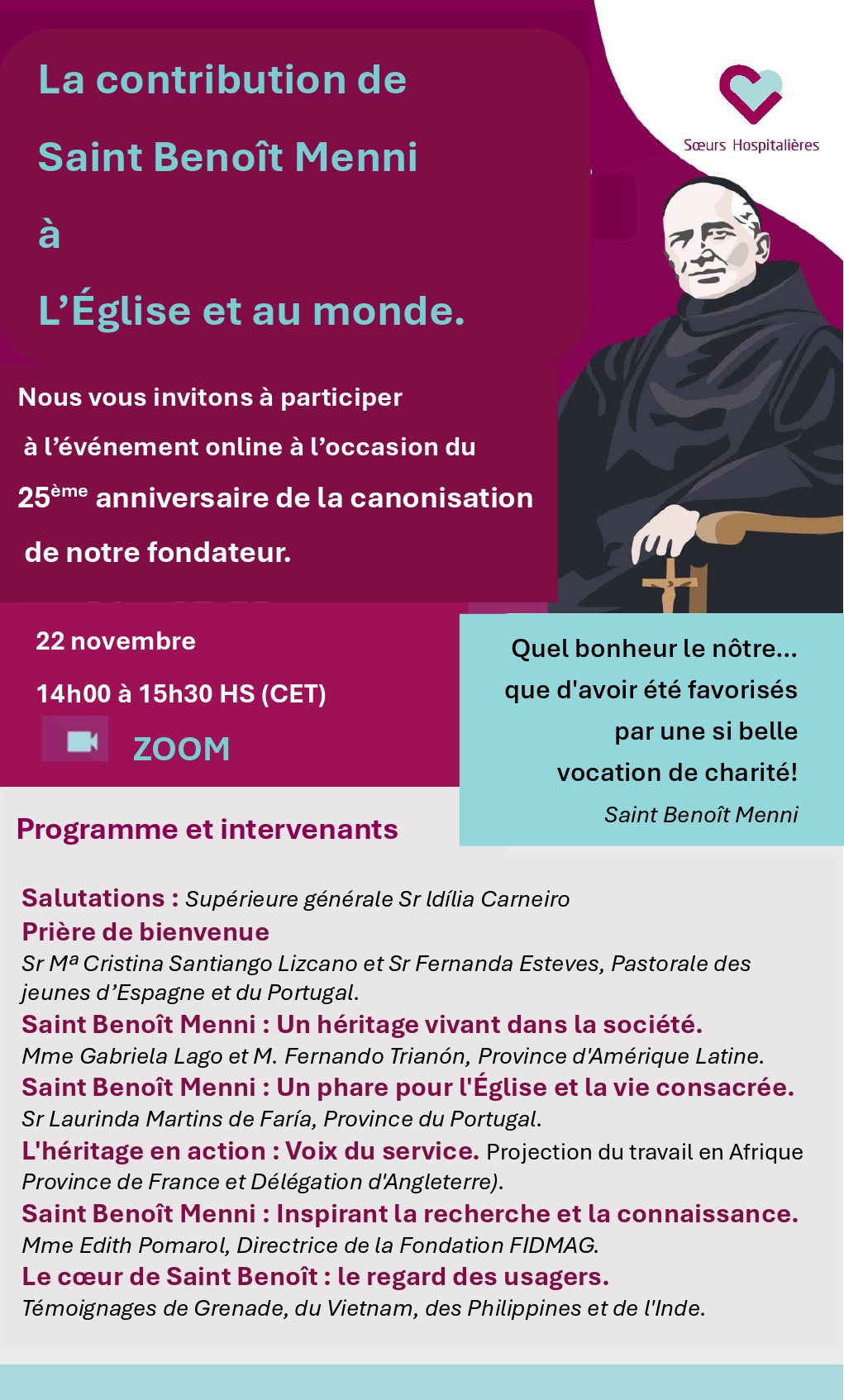 25eme-anniversaire-canonisation-st-benoit-menni